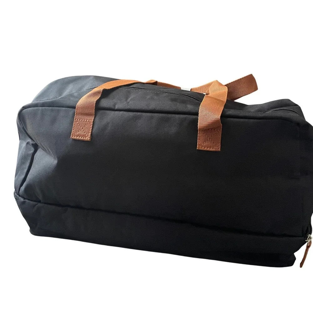 DSW Black and Brown‎ Weekender Bag with Shoe Compartment